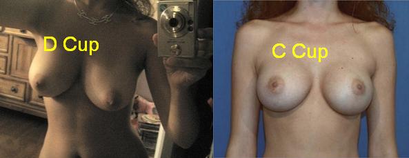 C-cup VS D-cup boobs. Which looks better?